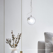Fashion Design OEM ODM E27 Clear Globe Vintage Modern Glass Globe Pendant Lamp Light for Residential